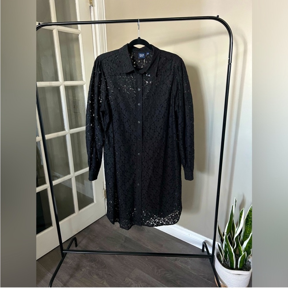 NWT Gap Lace Shirt Dress (L)